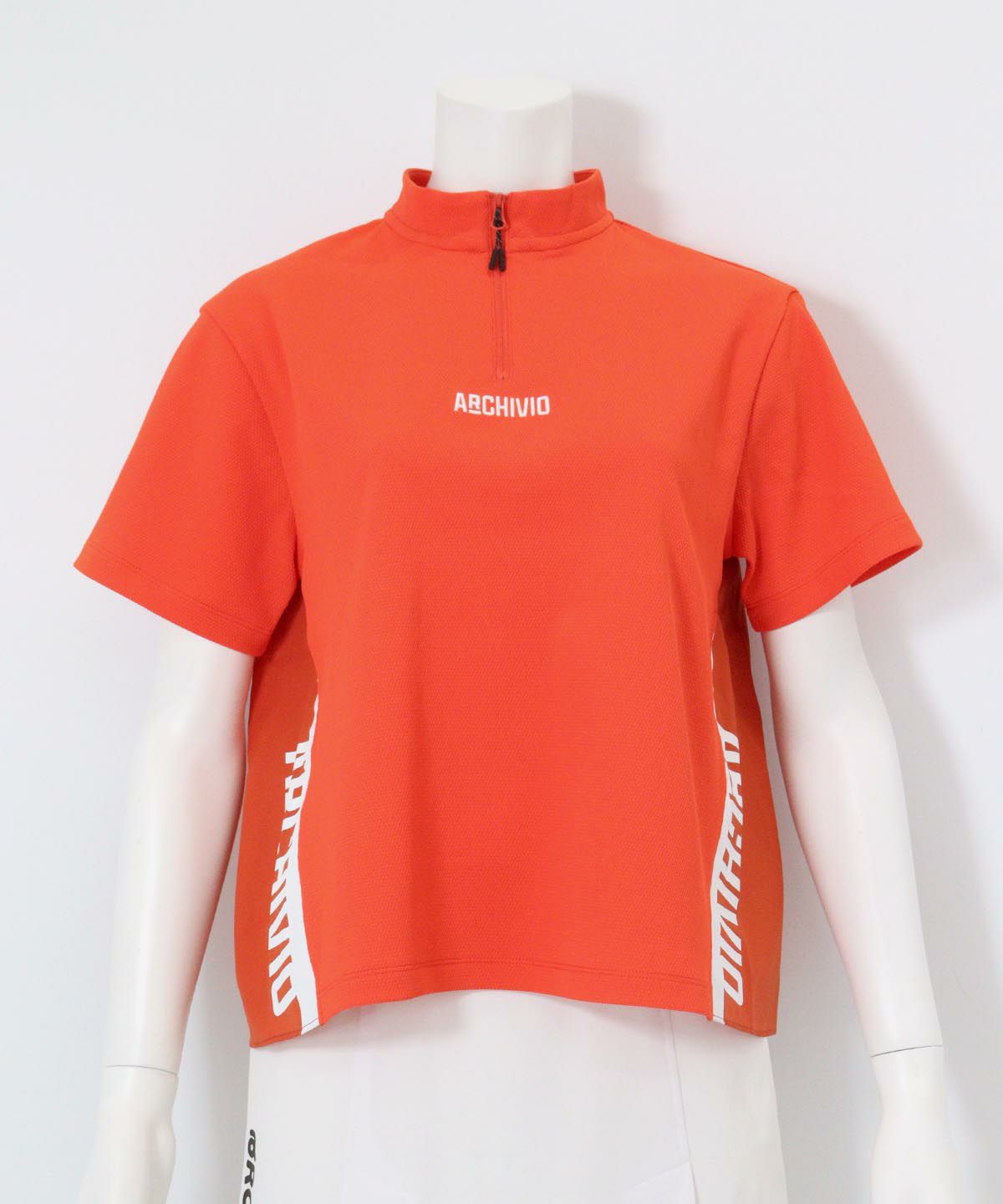 バックギャザーUV速乾プルオーバー(オレンジ)