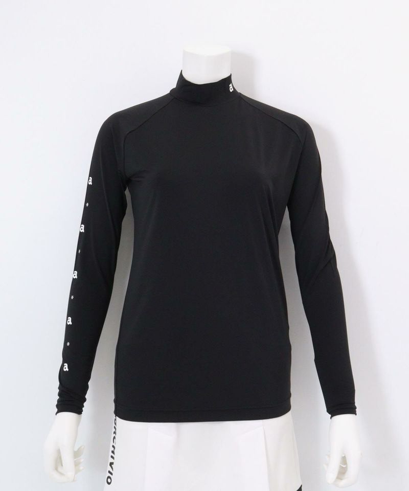 冷却素材ハイネックインナー(ブラック）