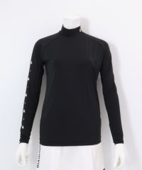 冷却素材ハイネックインナー(ブラック）