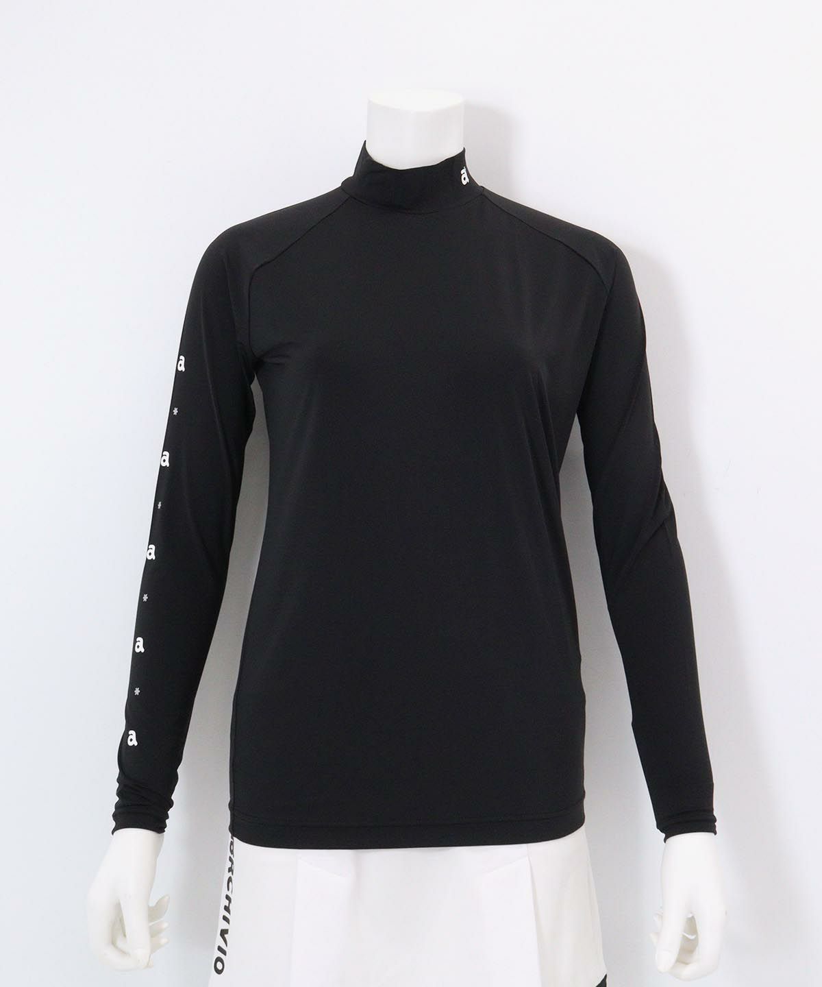 冷却素材ハイネックインナー(ブラック）