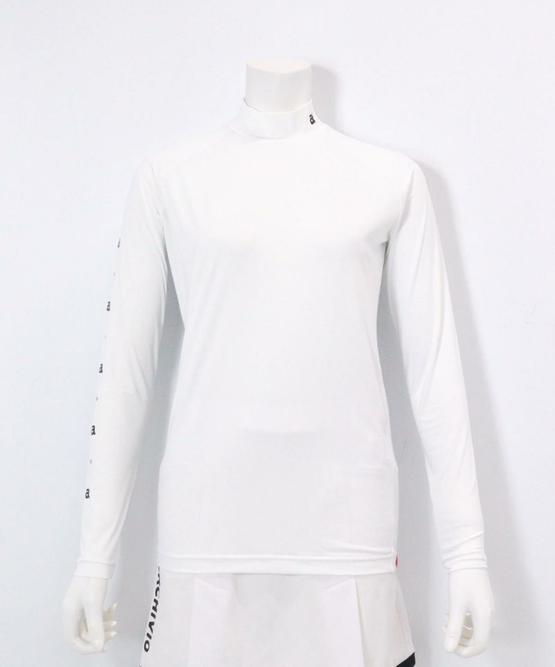 冷却素材ハイネックインナー(ホワイト）