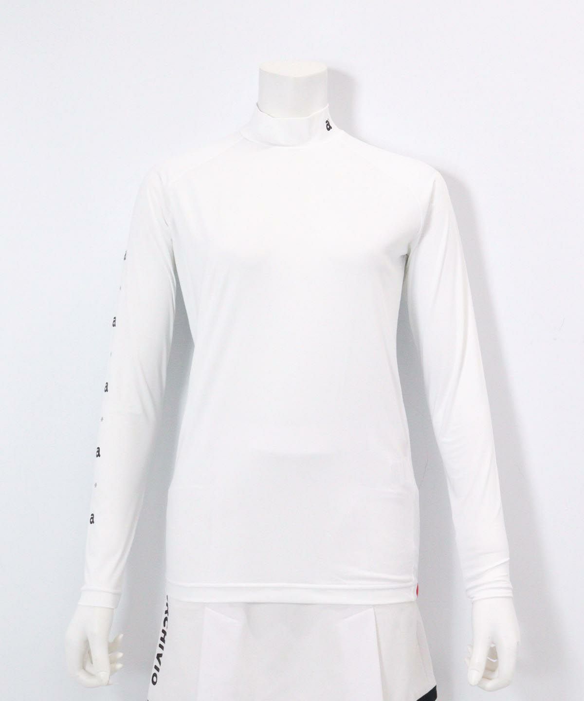 冷却素材ハイネックインナー(ホワイト）