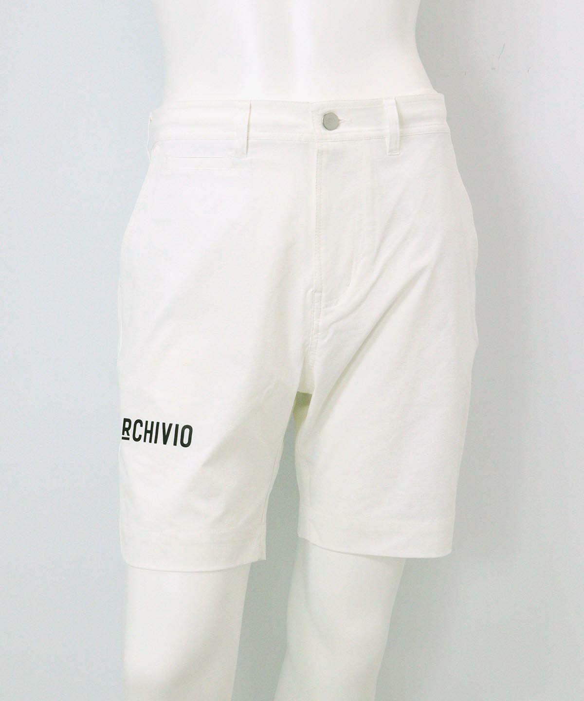 【メンズ】ロゴプリントショートパンツ(ホワイト)