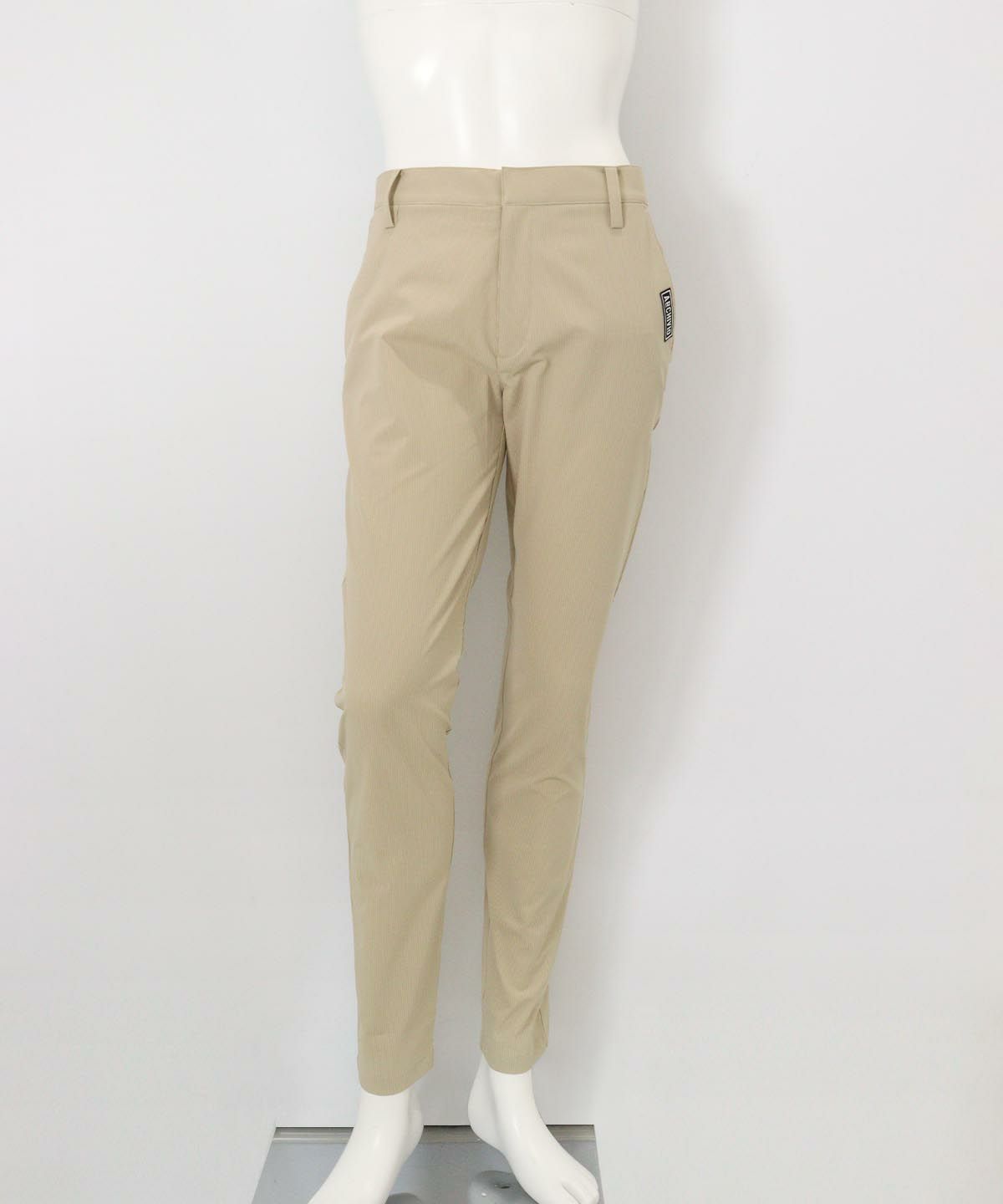 【メンズ】ピンストライプUV遮熱パンツ(ベージュ）