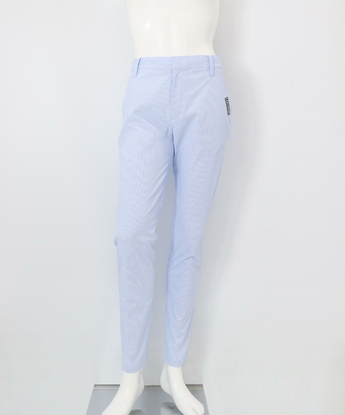 【メンズ】ピンストライプUV遮熱パンツ(ブルー）