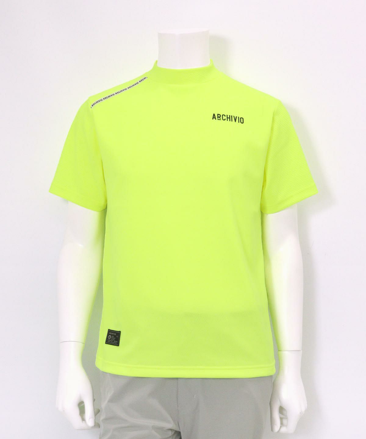 【メンズ】UV速乾肩ラインプルオーバー(イエロー）