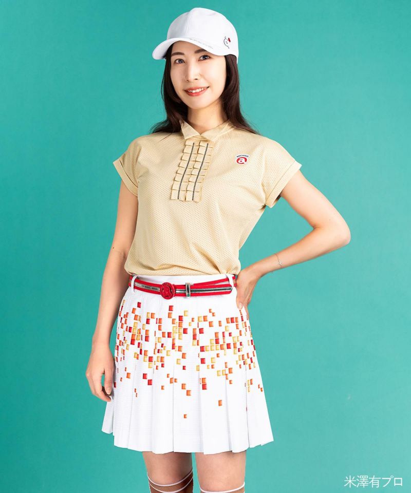 モザイク柄通気撥水スカート|アルチビオ - ゴルフウェアや婦人服通販