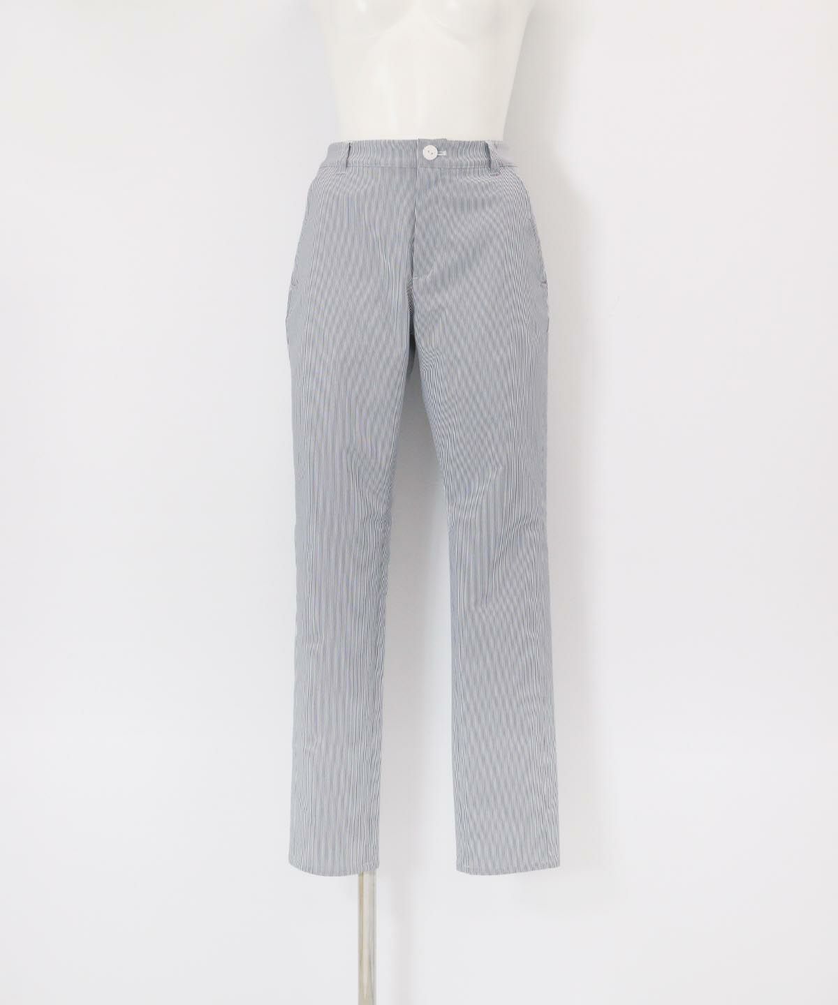 ピンストライプUV遮熱パンツ（ネイビー）