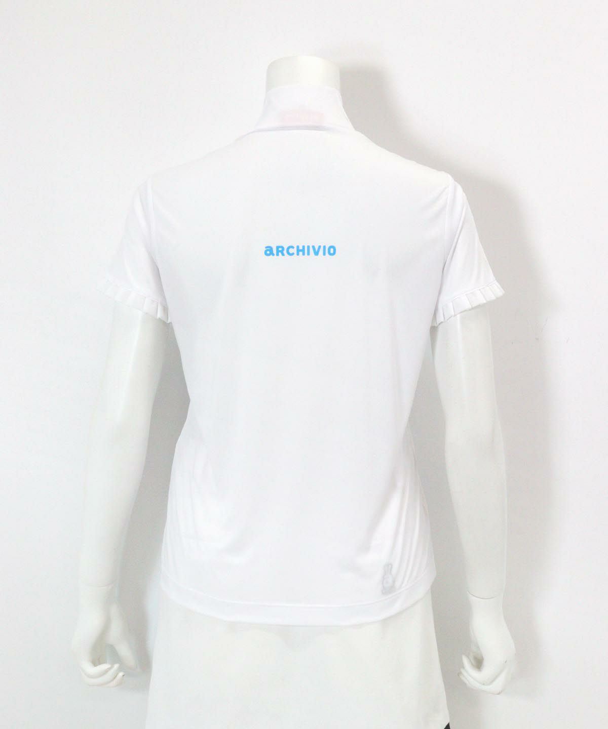 シアー×フリルツインセット後(ホワイト）