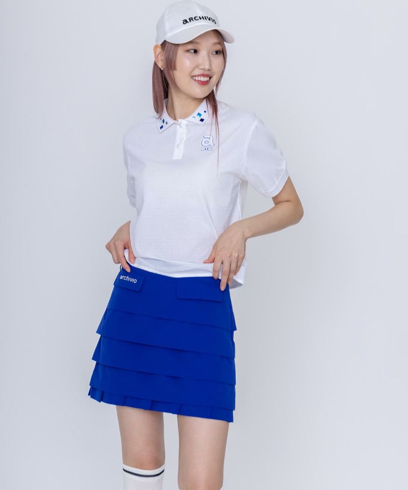 archivio 【新品】ARCHIVIO アルチビオ 半袖ポロシャツ ドット柄
