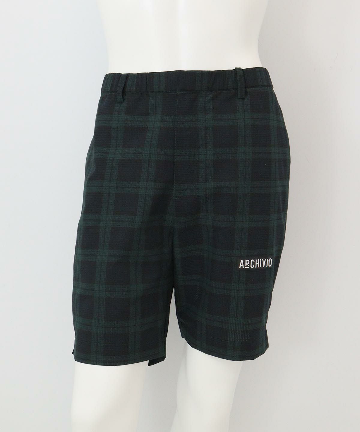 【メンズ】柄撥水冷感ショートパンツ（グリーン）