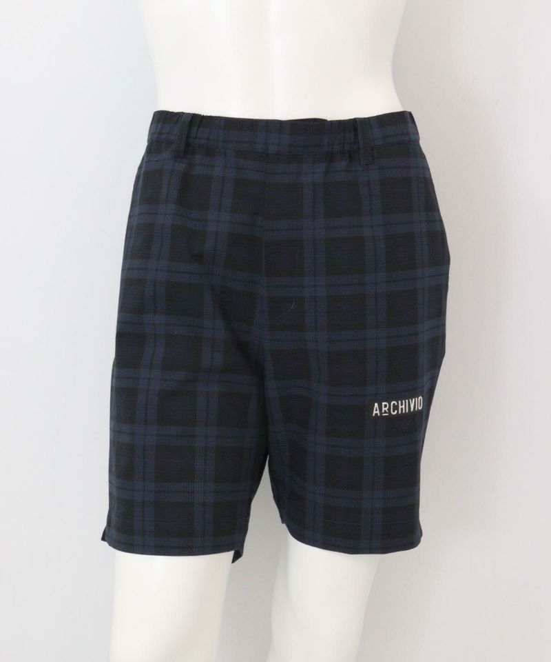 【メンズ】柄撥水冷感ショートパンツ（ネイビー）