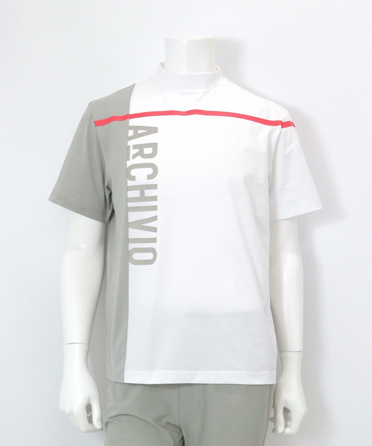 【メンズ】配色切替UV速乾プルオーバー（ホワイト）