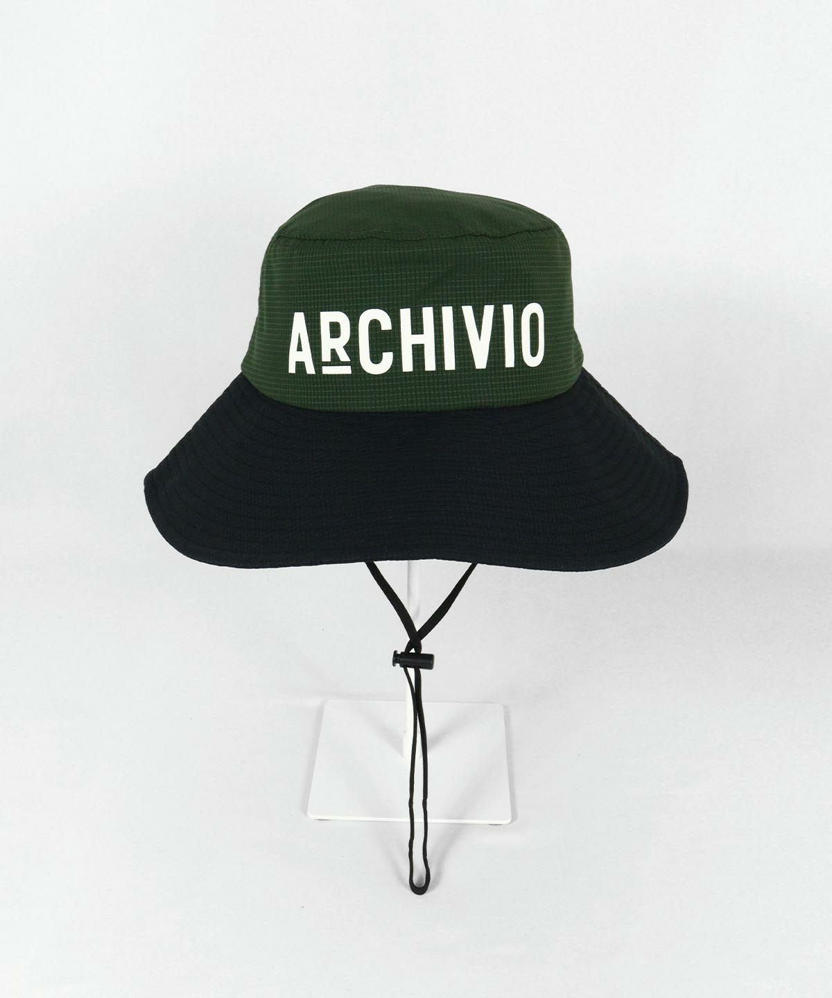 配色撥水アドベンチャーハット(グリーン)