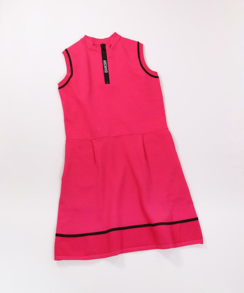 部分メッシュノースリニットワンピース|アルチビオ - ゴルフウェアや