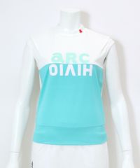 配色ロゴUV速乾ノースリプルオーバー(ライトグリーン)