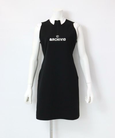 archivio - アルチビオ　フリルスリーブワンピース　ゴルフウエア　40 セール アルチビオ パイピングラインフリルスリーブワンピース