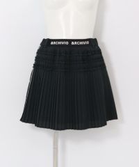 ミニプリーツ撥水通気スカート(ブラック)