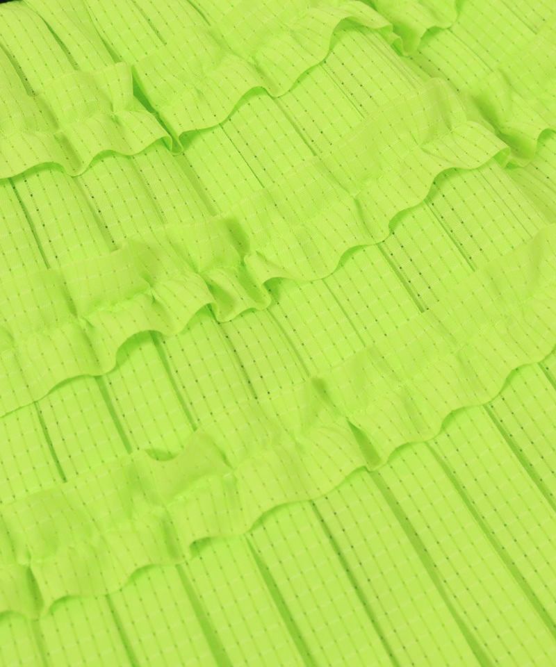 ミニフリル部分アップ(ライトグリーン)