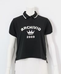 パフスリーブUVポロシャツ(ブラック)