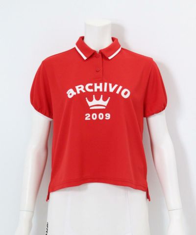 【美品】アルチビオ ARCHIVIO ハートロゴ シャツ 38 Mサイズ パフスリーブUVポロシャツ|アルチビオ - ゴルフウェアや婦人服通販