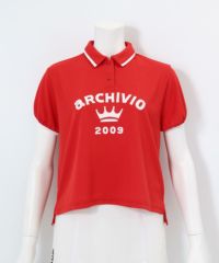 パフスリーブUVポロシャツ(レッド)