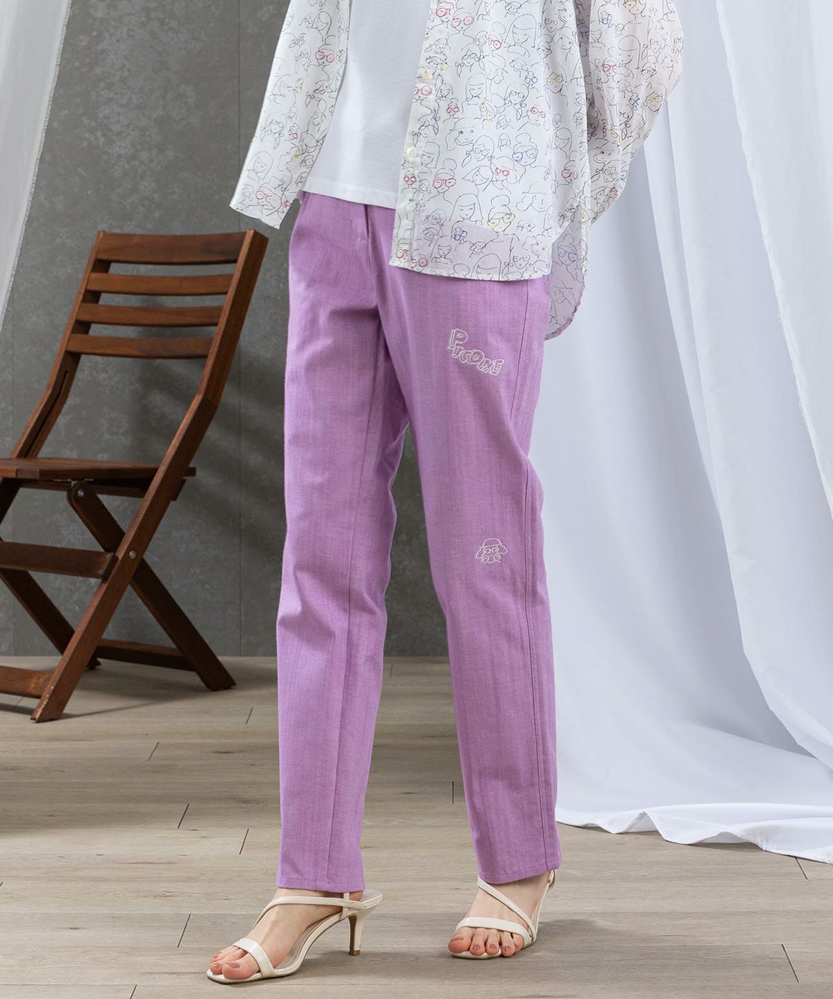 モデル着用画像（ライトパープル）