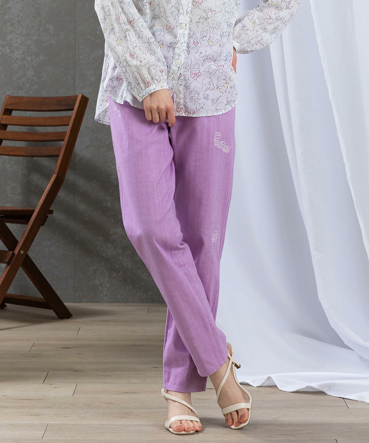 モデル着用画像（ライトパープル）