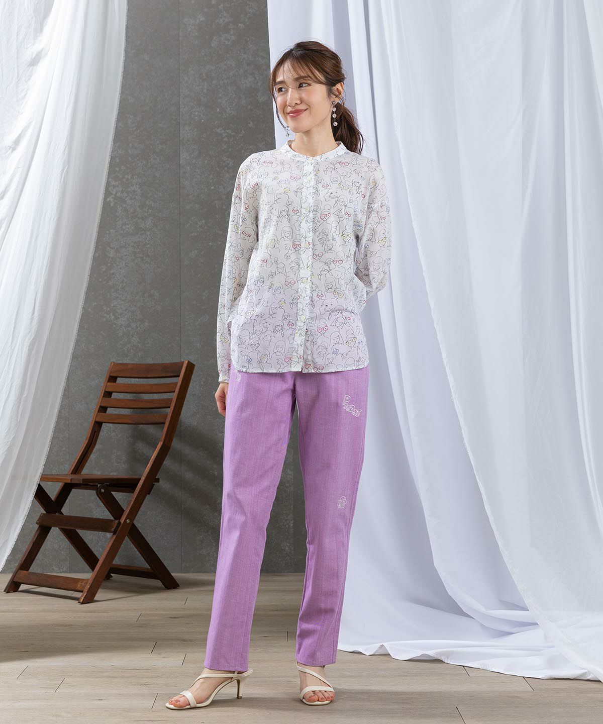 モデル着用画像（ライトパープル）