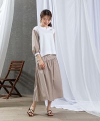 モデル着用画像（キャメル）