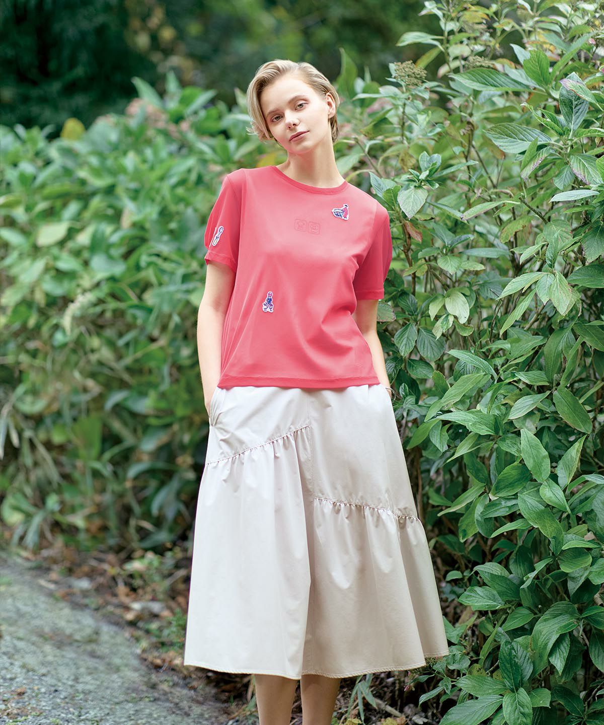 モデル着用画像（ライトグレー）
