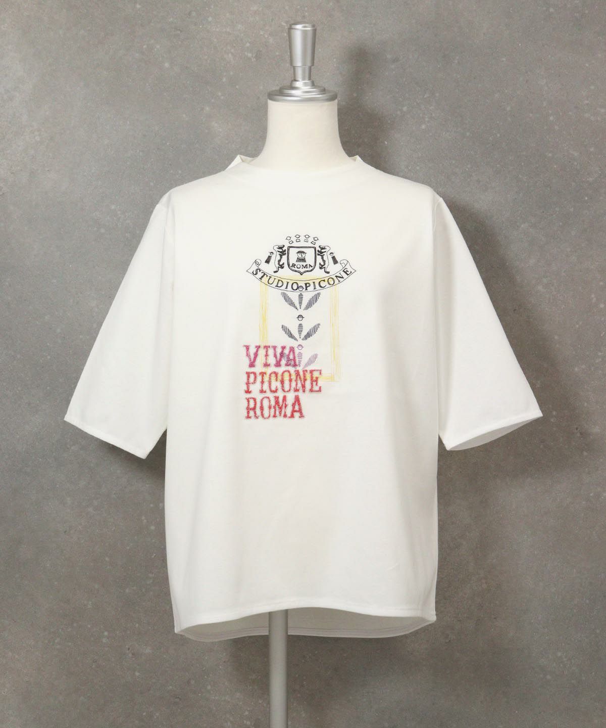 冷感UV刺繍プルオーバー(ホワイト)