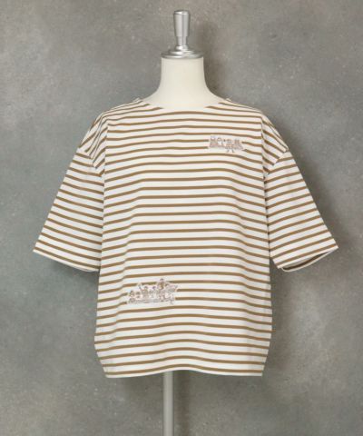 ピッコーネ ★プルオーバー★ オーガニックコットン100%ビーズ風刺繍プルオーバー|スタジオ