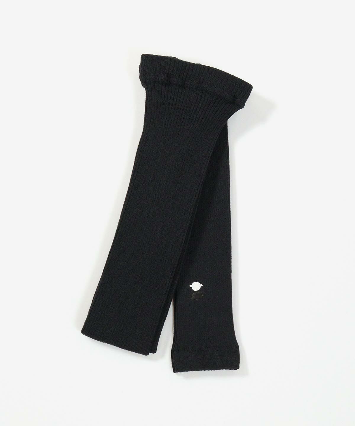 ワンポイント刺繍リブレギンス（ブラック）