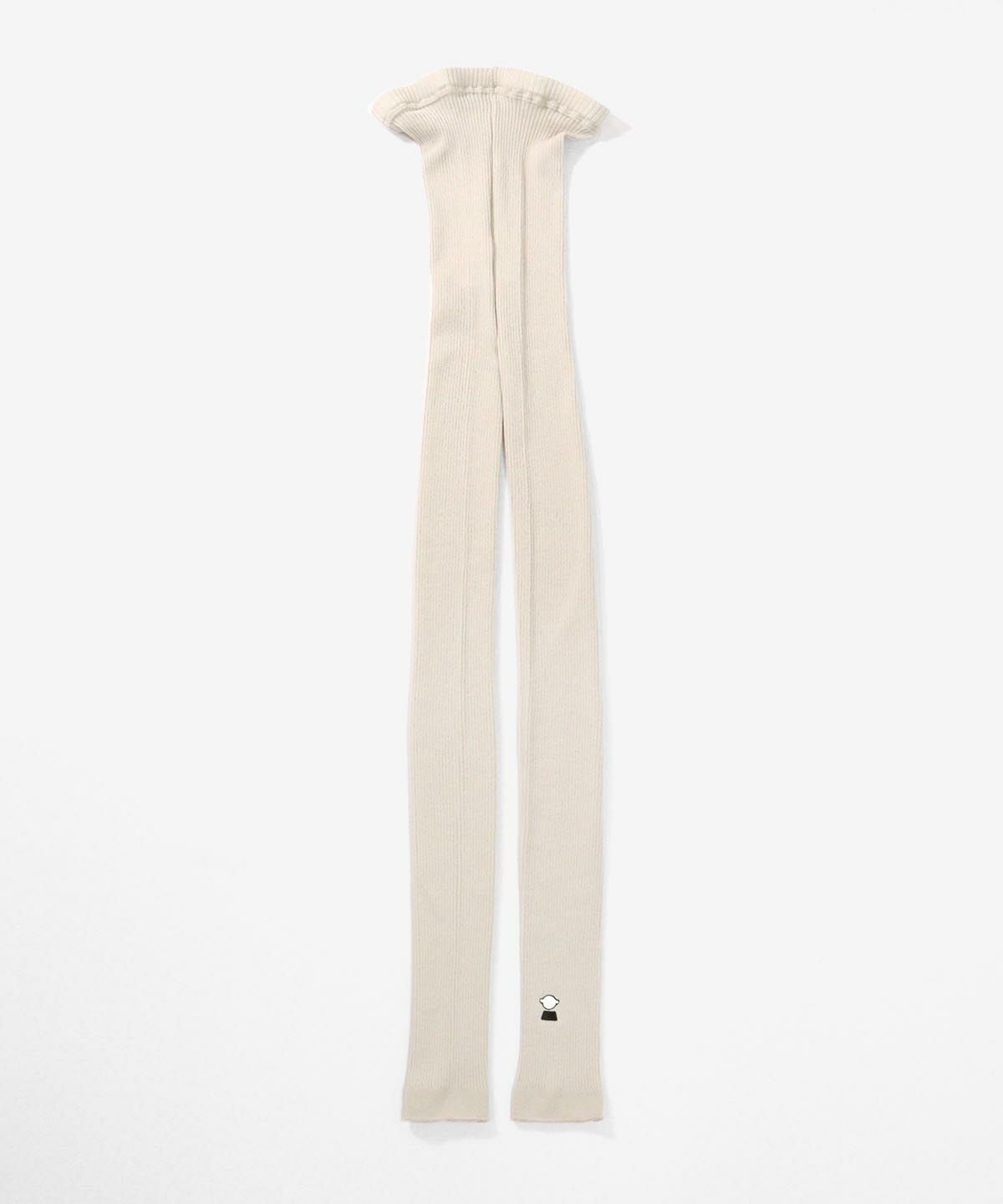 ワンポイント刺繍リブレギンス（ライトグレー）