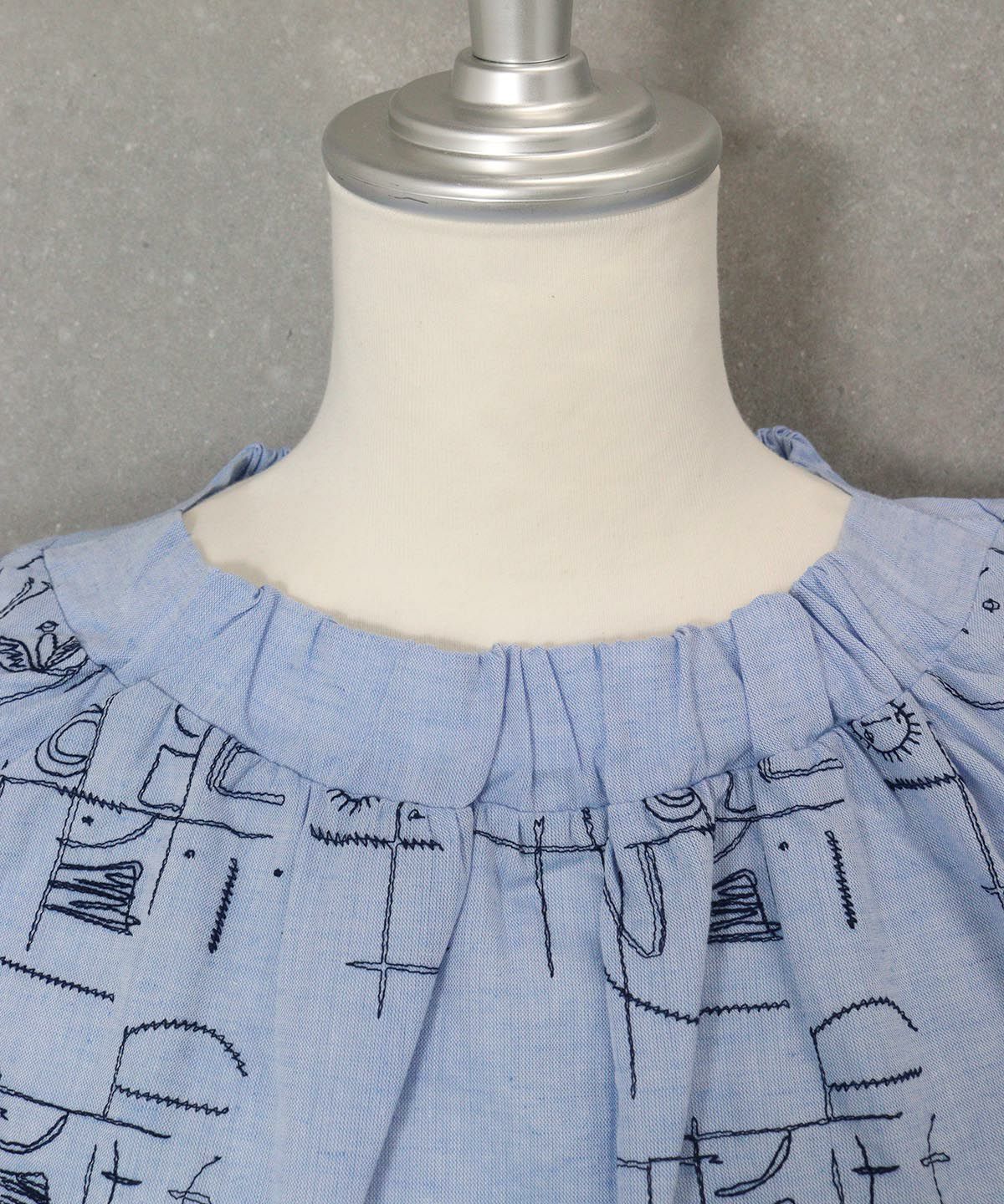 首元部分（ブルー）