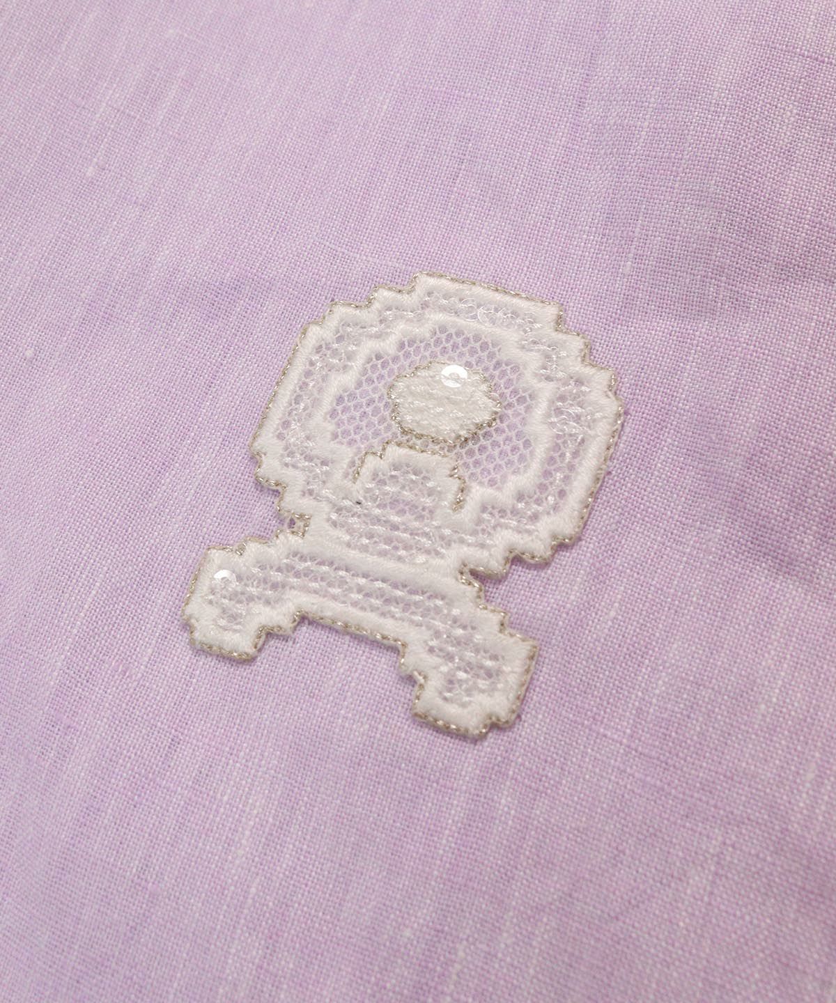 刺繍ワッペン（ライトパープル）