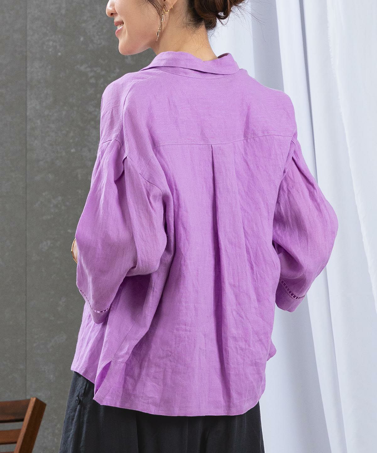 モデル着用画像（パープル）