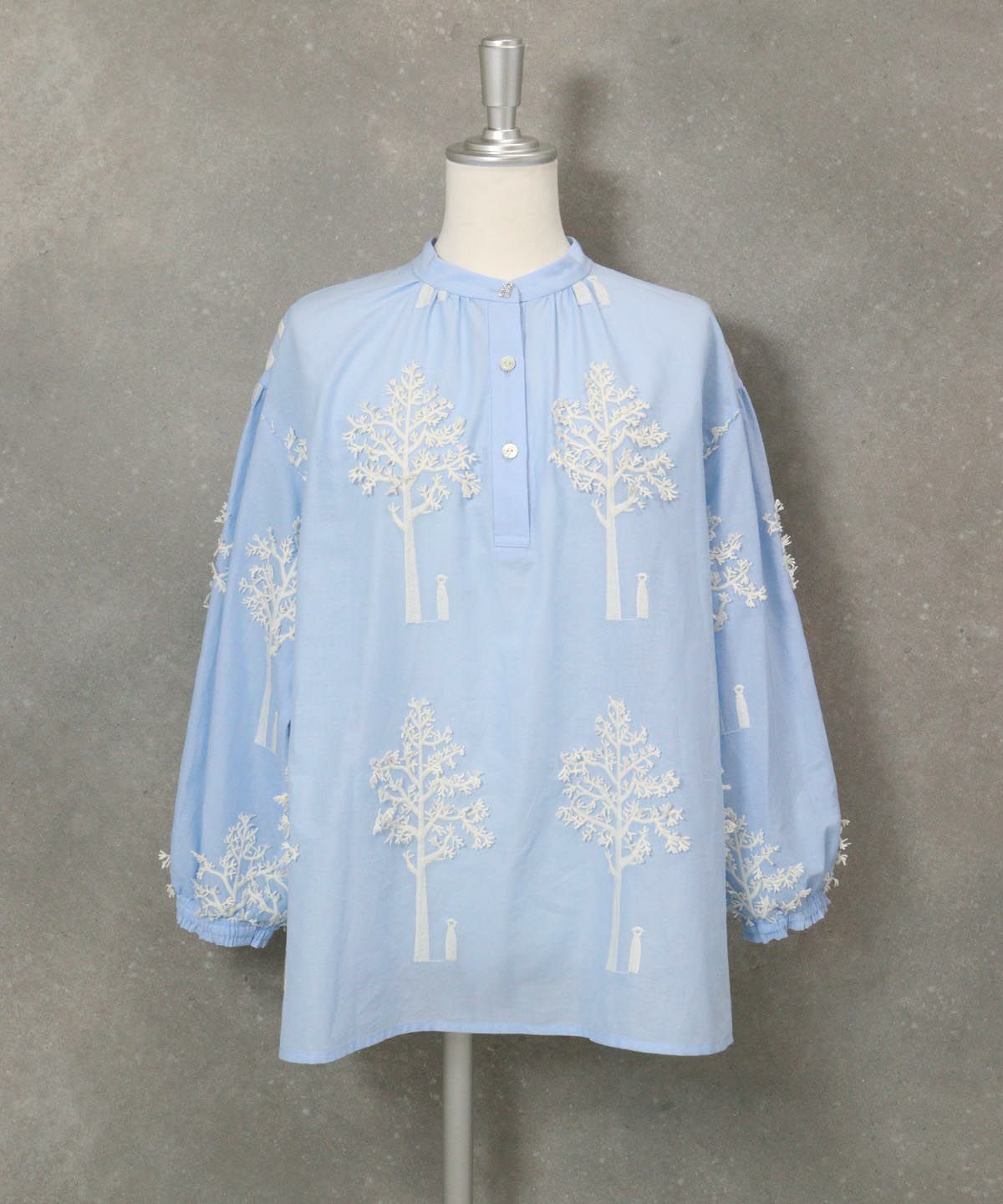 コットン100％ツリー刺繍ブラウス|スタジオピッコーネ - ゴルフウェア  