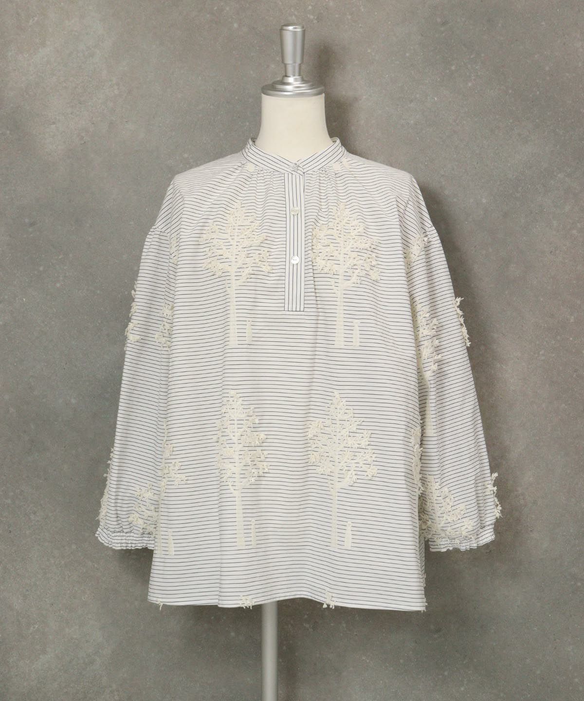 コットン100％ツリー刺繍ブラウス|スタジオピッコーネ - ゴルフウェア  