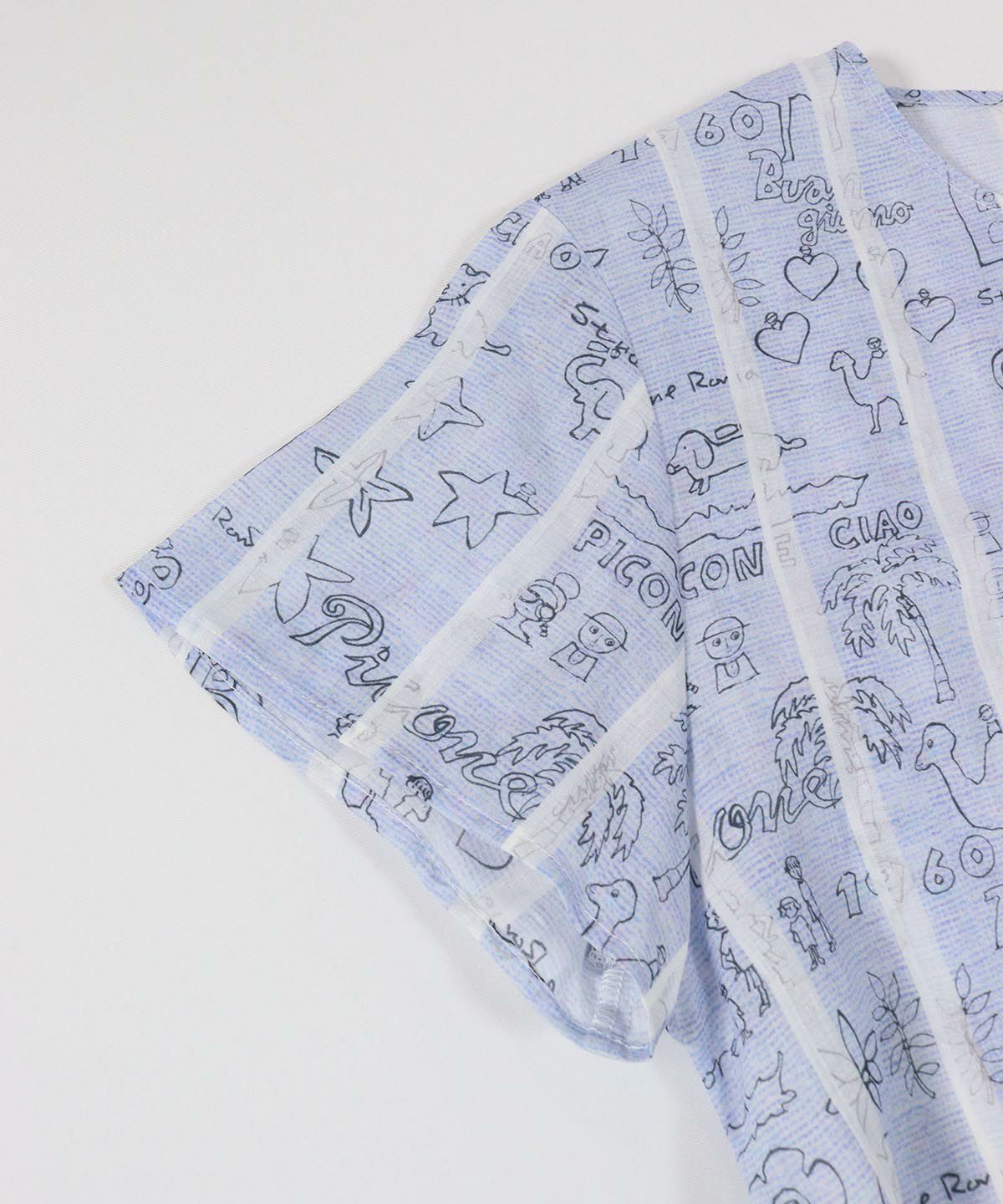 袖部分（ブルー）