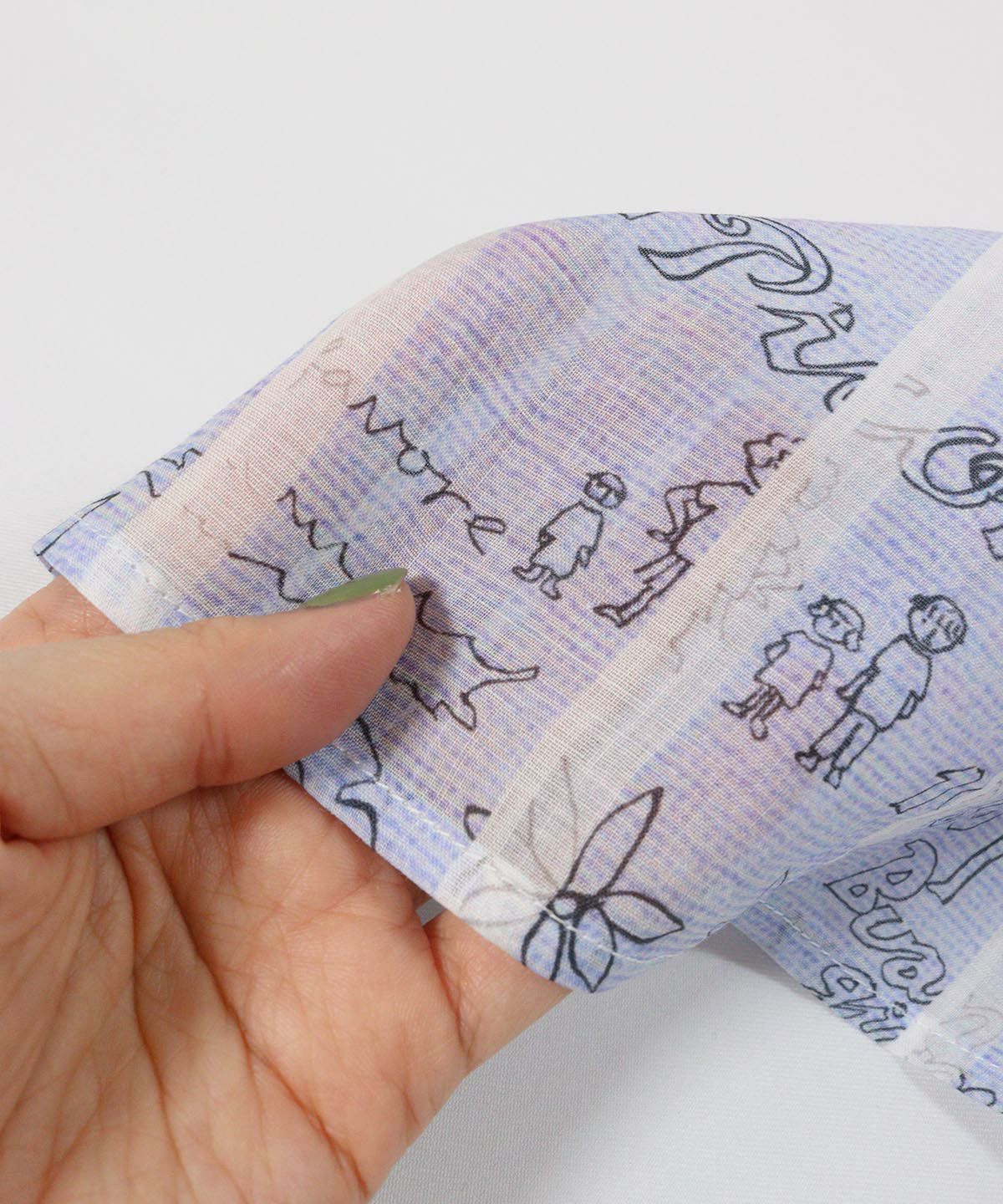 透け感（ブルー）