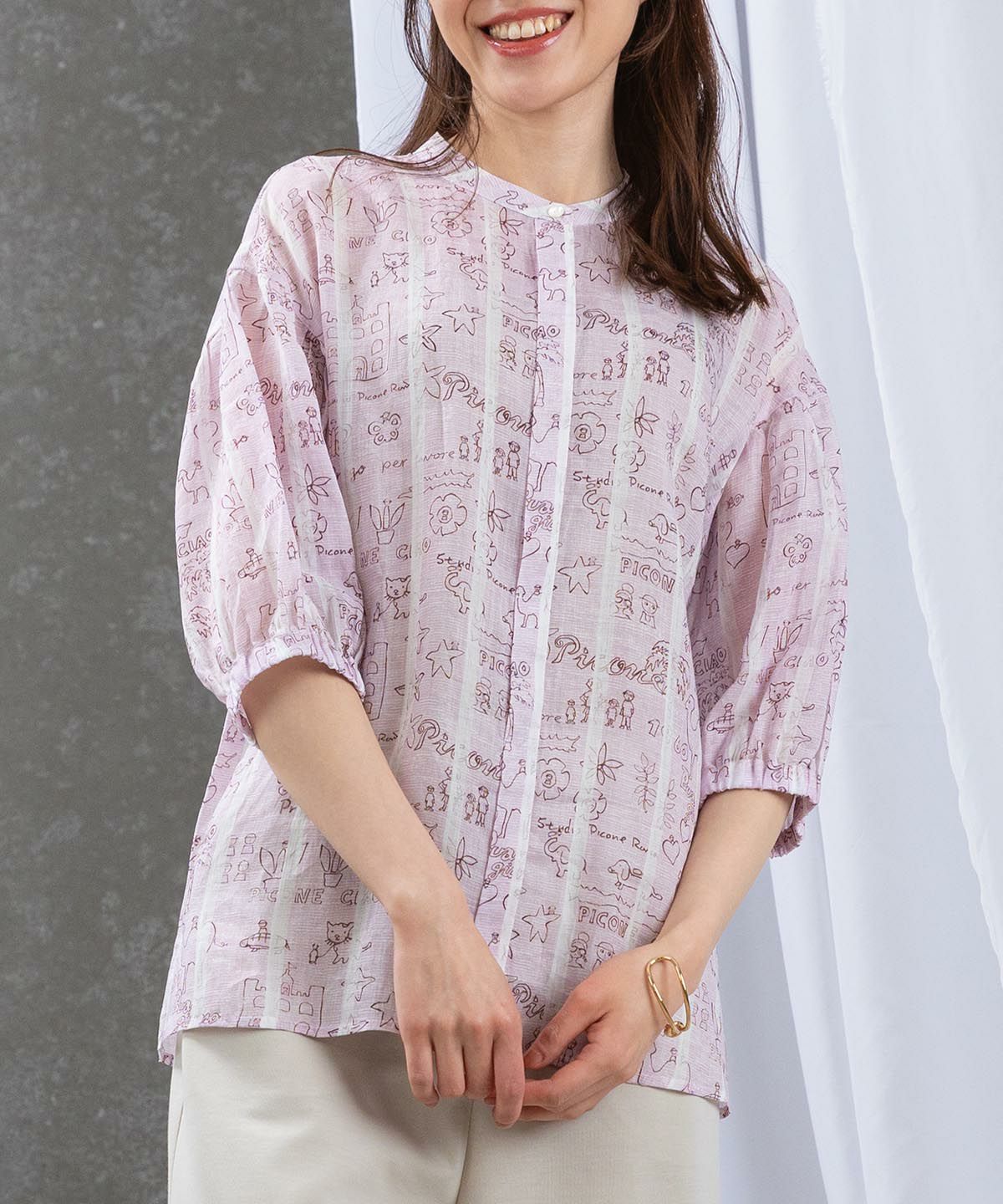 2025 ピッコーネプルオーバー38ピンクローズ 