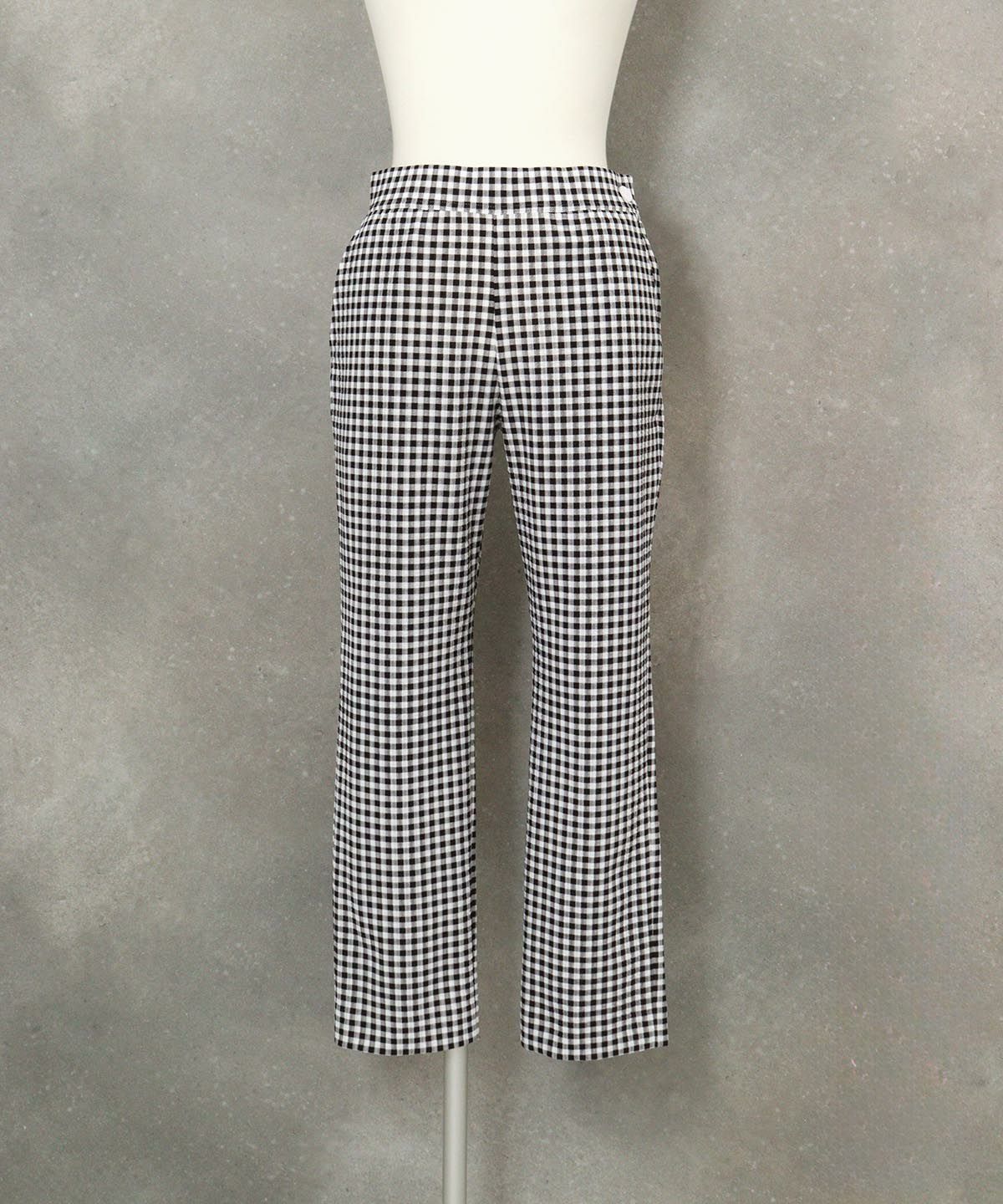 ギンガムチェック柄パンツ(ブラック)
