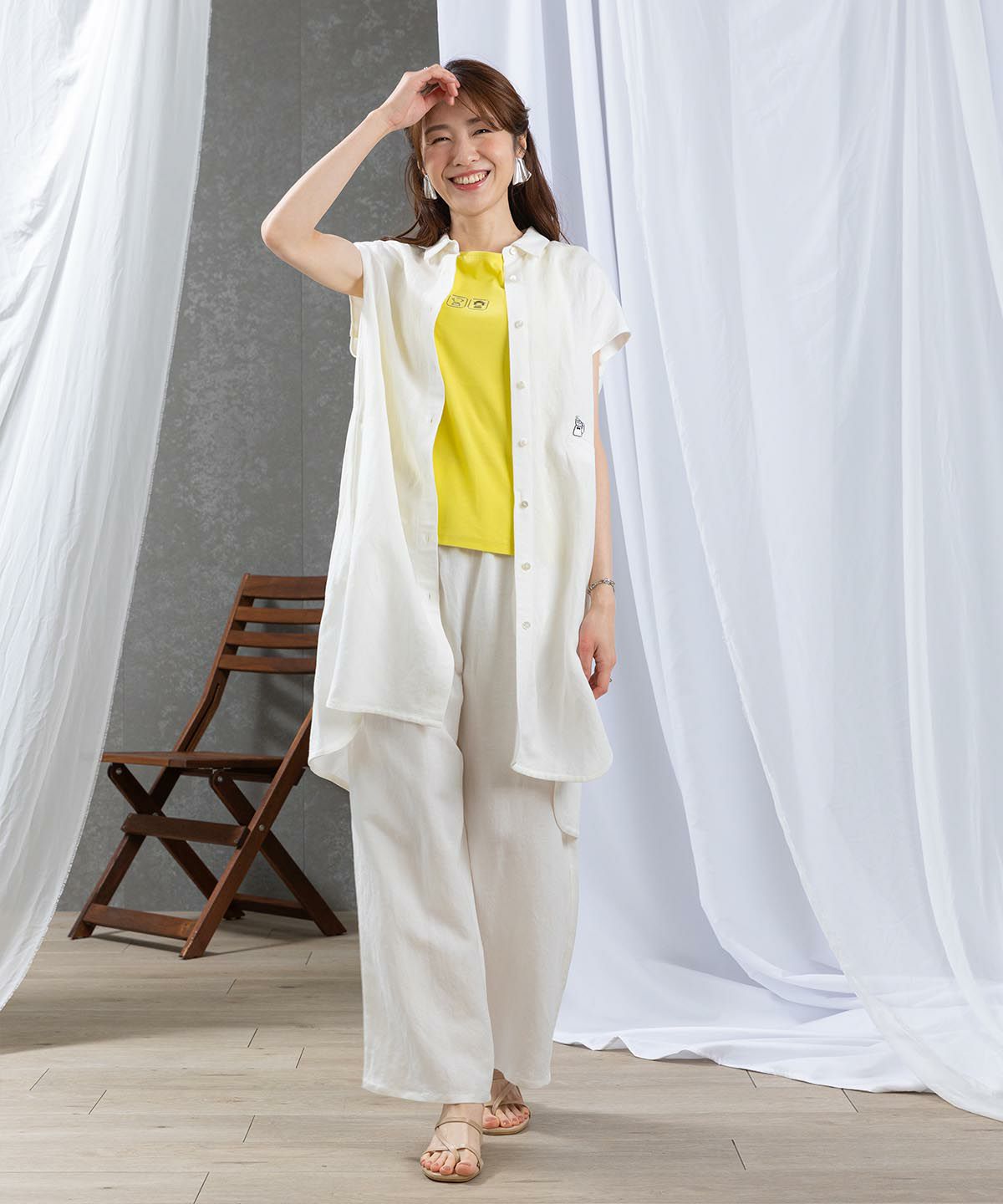 モデル着用画像(ホワイト)