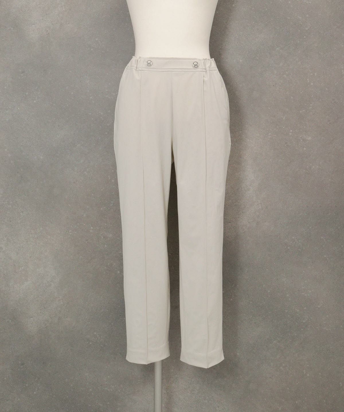 2WAYストレッチセンタープレスパンツ(ベージュ)