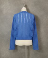 コンパクトシアーカーディガン後（ブルー）