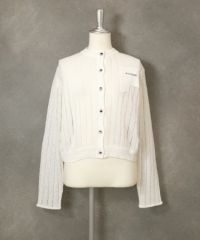 コンパクトシアーカーディガン（ホワイト）