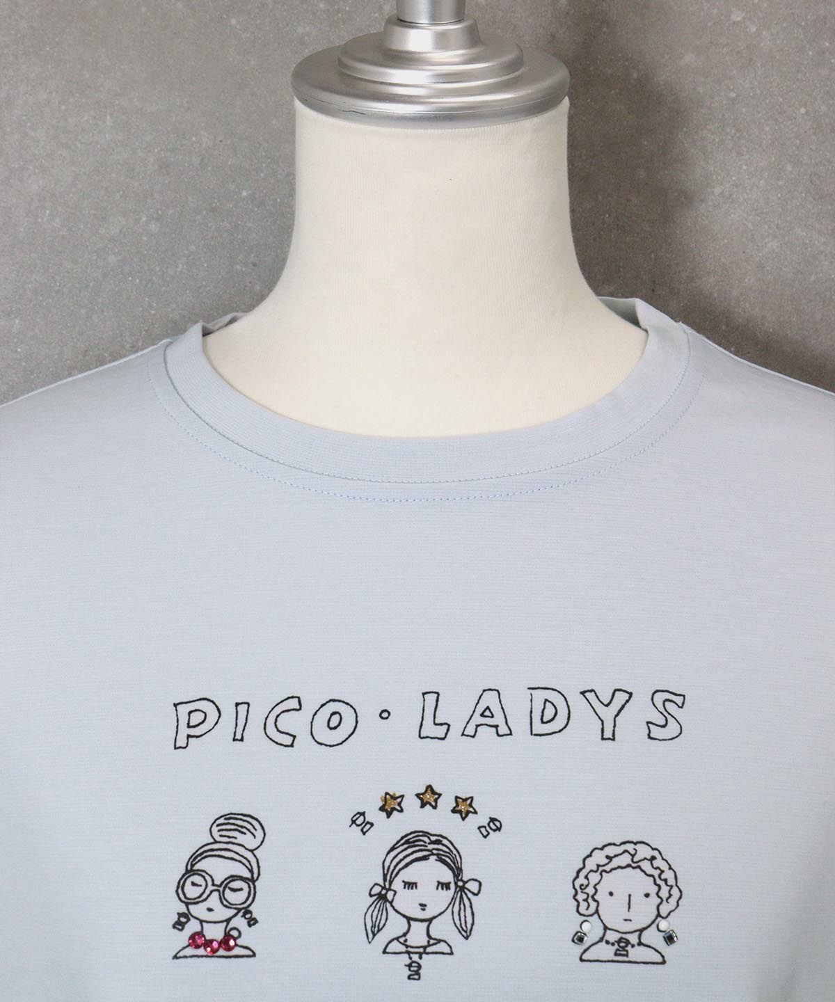 首元部分（ライトブルー）