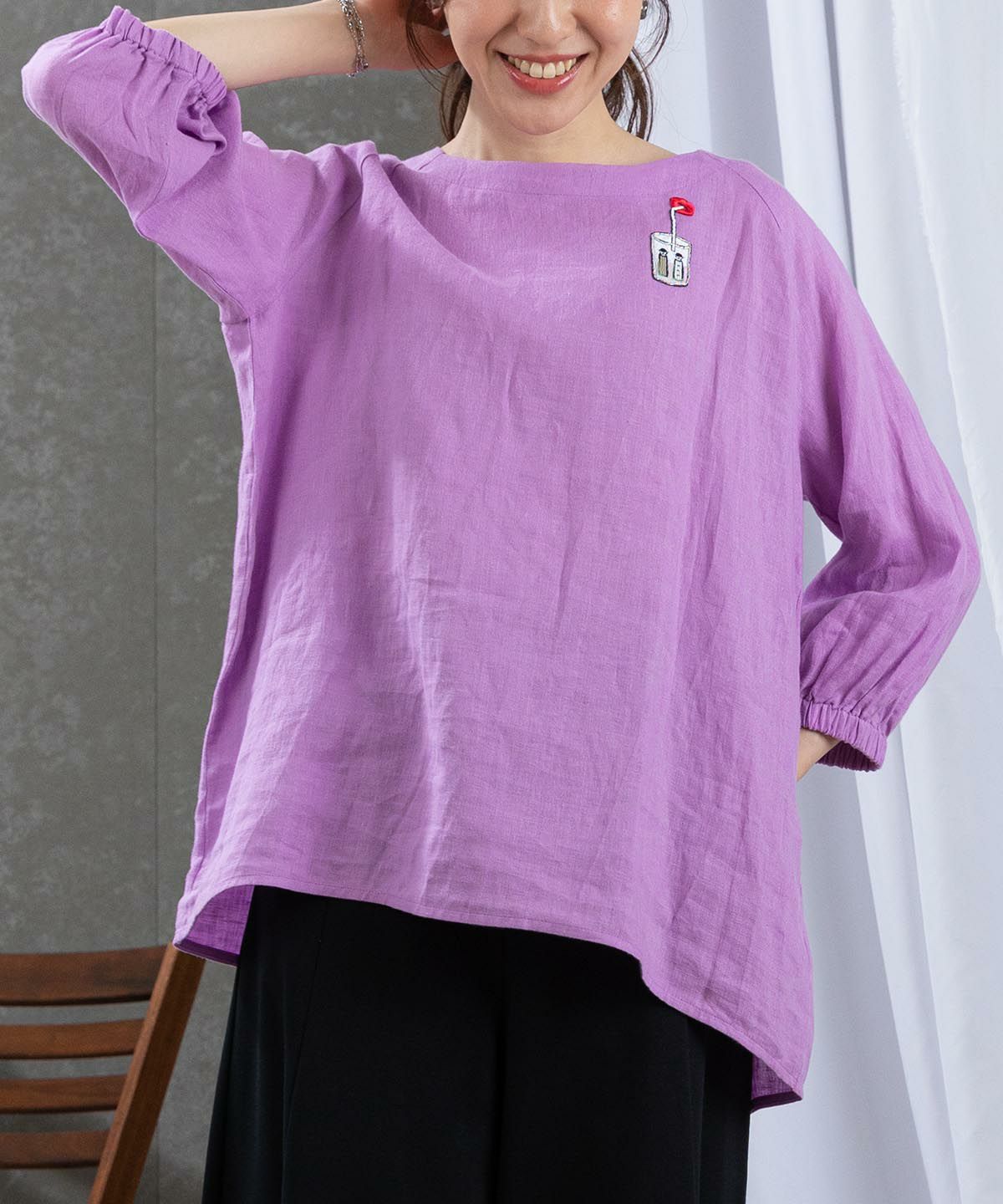 モデル着用画像(パープル)